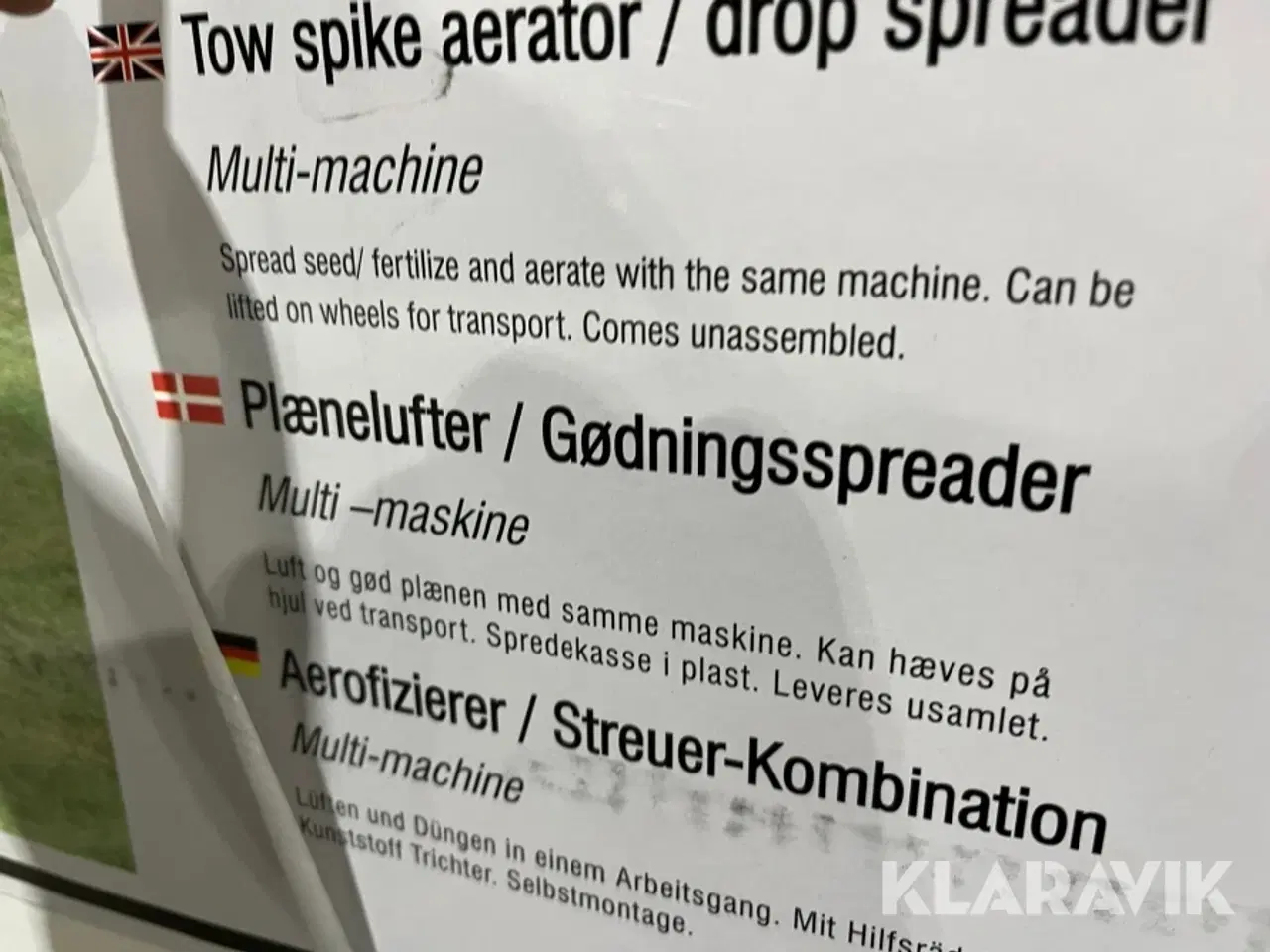 Billede 7 - Planer og Plænelufter /Gødningspreder Trolla 12002-12011