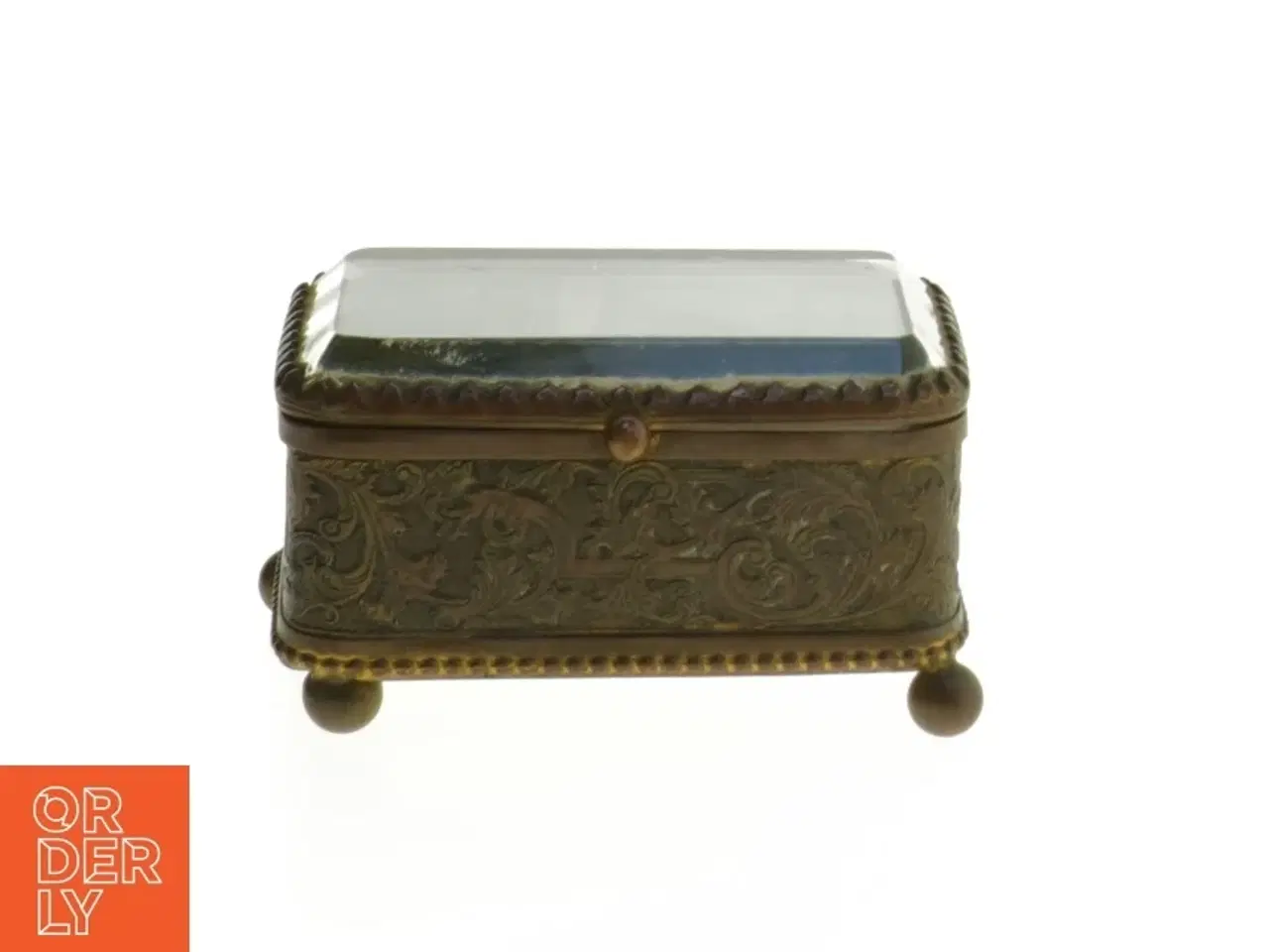 Billede 1 - Antikt fransk smykkeskrin (str. 8x5,5 cm)