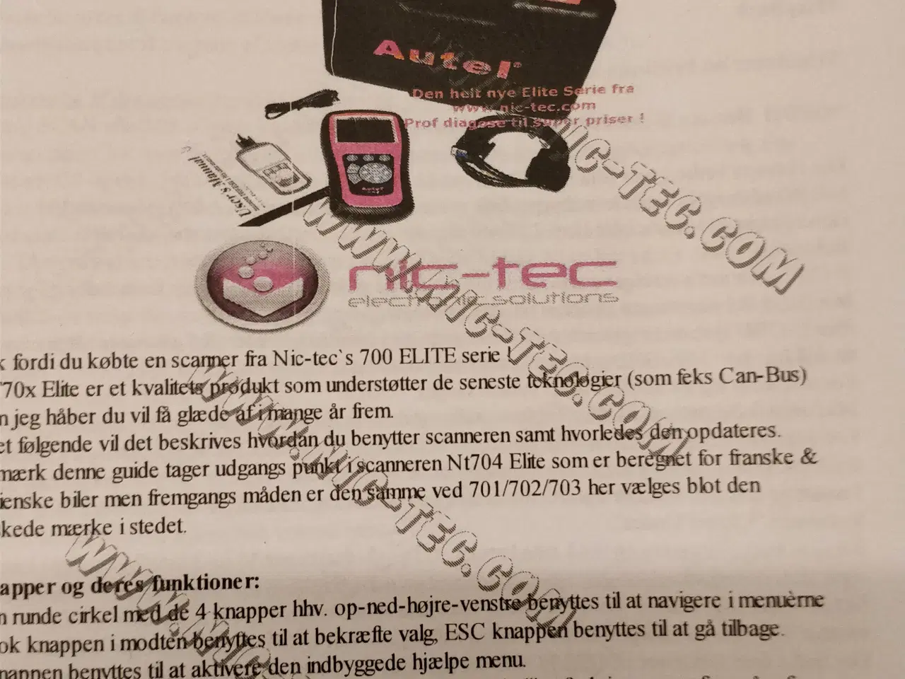 Billede 1 - Autel biltester , NT700 Elite