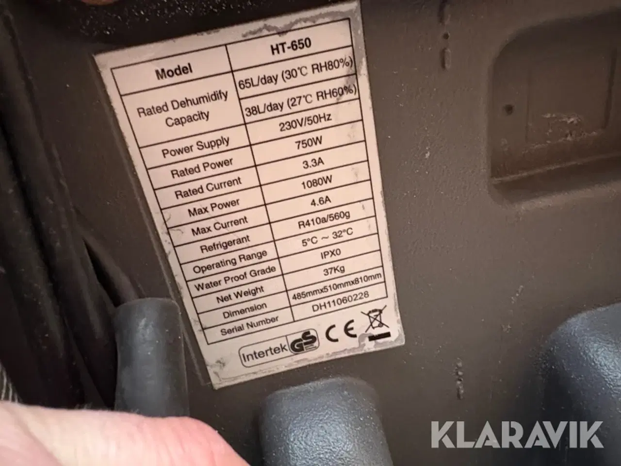 Billede 4 - Affugtere Intertek HT 650 2 styk