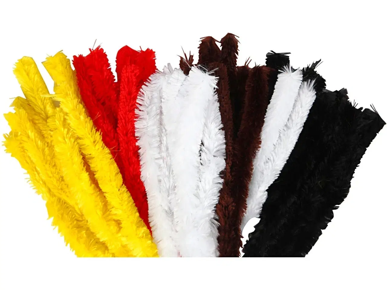 Billede 1 - Chenille, L: 40 cm, tykkelse 30 mm, ass. farver, 48stk./ 1 pk.