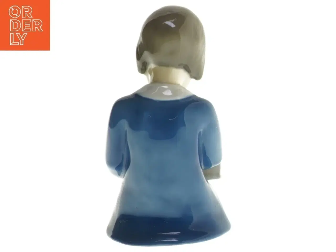 Billede 2 - Porcelænsfigur af barn læsende fra B&G (str. 11x11,5 cm)