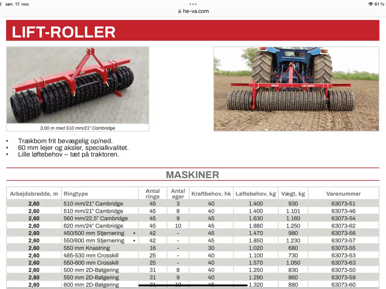 Billede 1 - Brugt Heva lift tromle søges