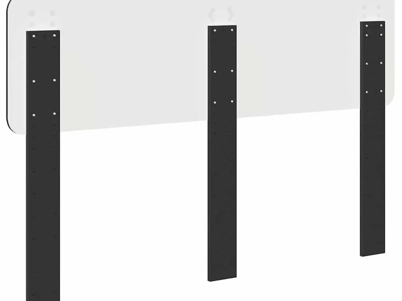 Billede 6 - Hovedgærde med hovedgærde Sort eg 140 cm Konstrueret træ