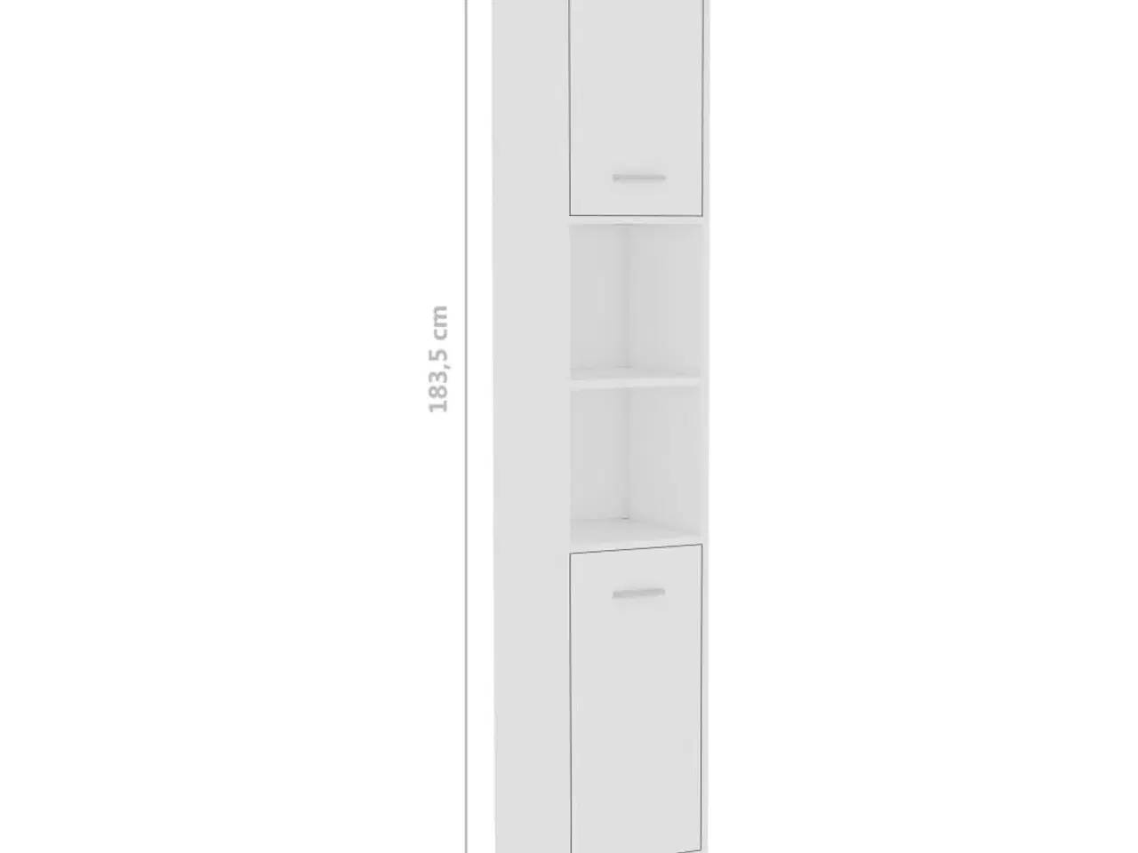 Billede 9 - Badeværelsesskab 30x30x183,5 cm spånplade hvid