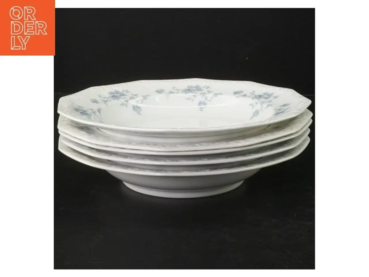 Billede 1 - Porcelænstallerken med blomsterdekor fra Rosenthal (str. Ø. 21,5 cm)