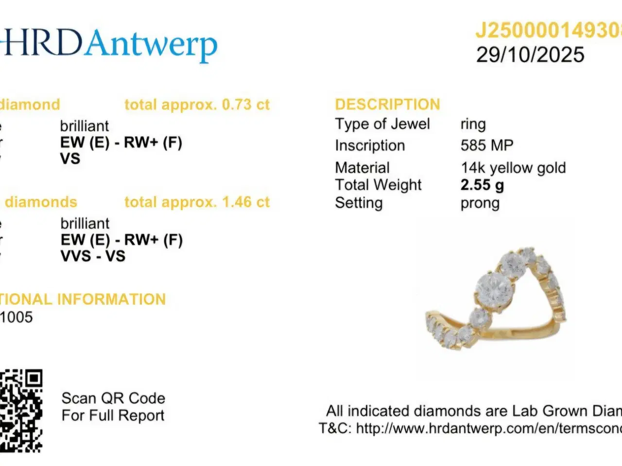 Billede 7 - Forlovelsesring guld. 2.19ct diamant