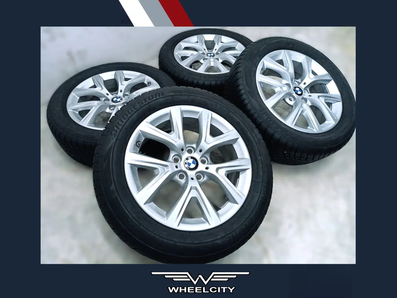 Billede 1 - 5x112 17" ET39 nav 66,6ø BMW vintersæt inkl.TPMS -