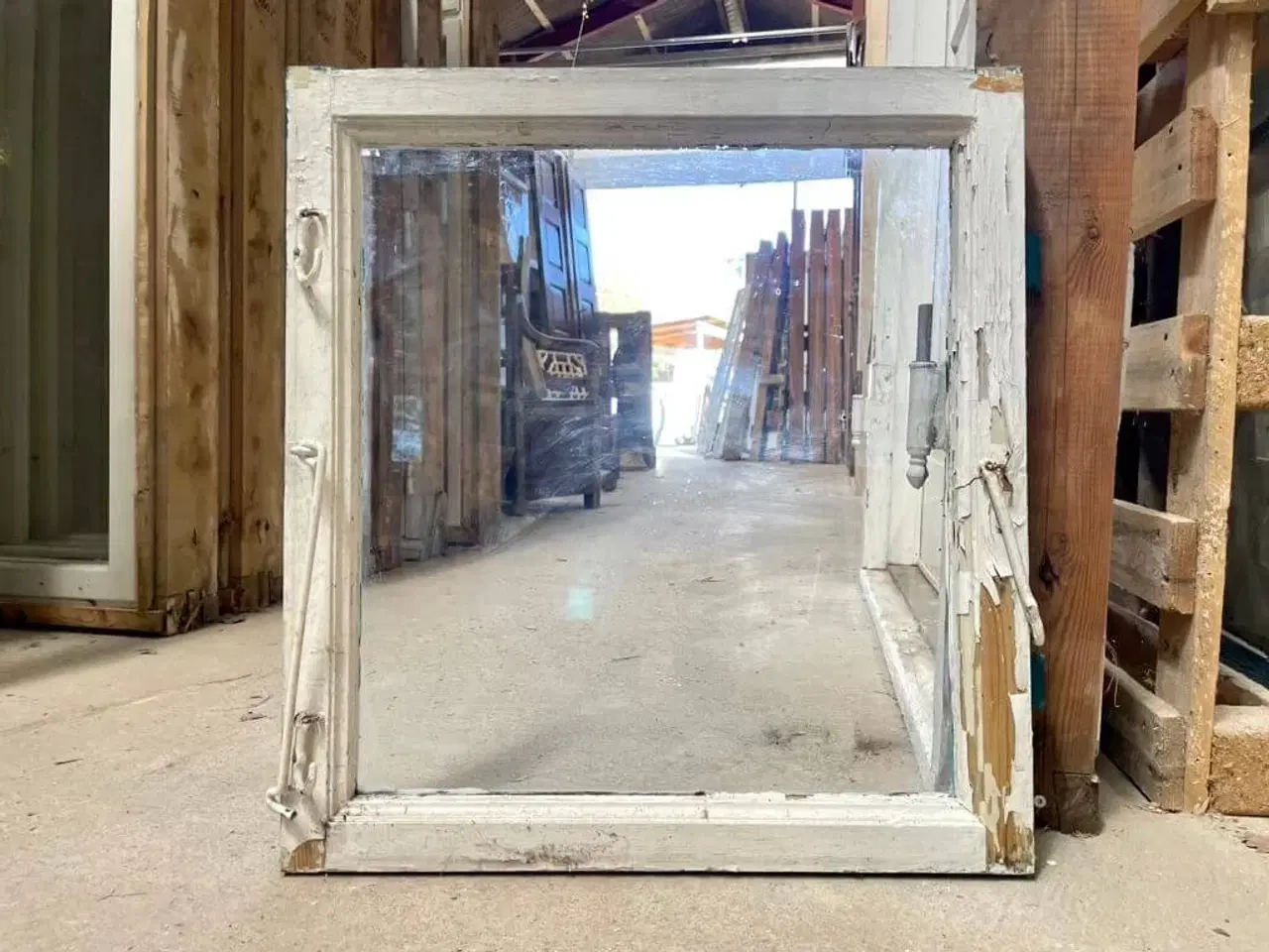 Billede 4 - Original 1-rudes vinduesramme i god stand