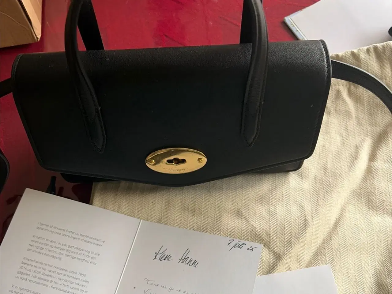 Billede 5 - Mulberry taske NY small Darley top handle sort