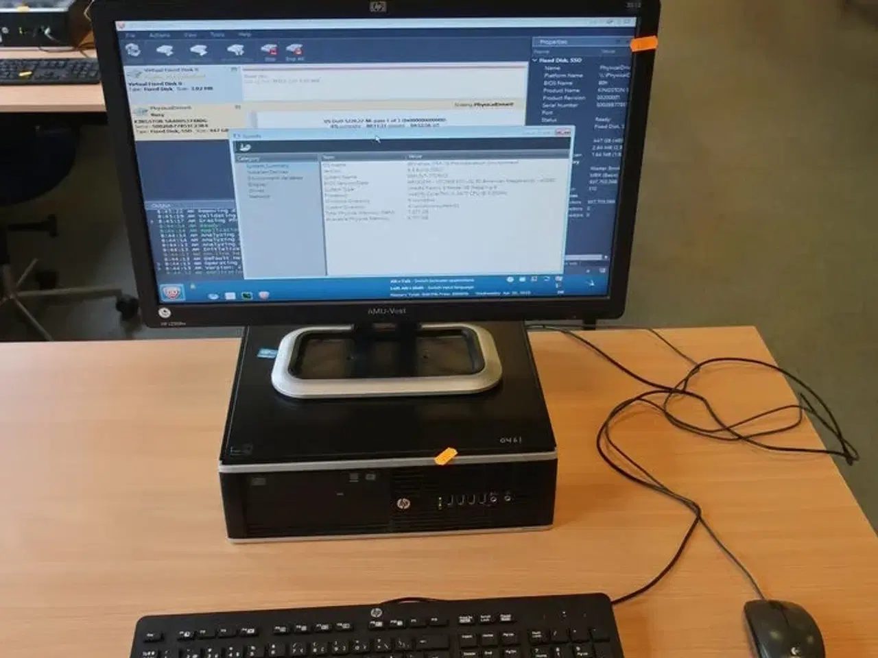 Billede 1 - HP 22" skærm m. tastatur L2208w (PC medfølger ikke)