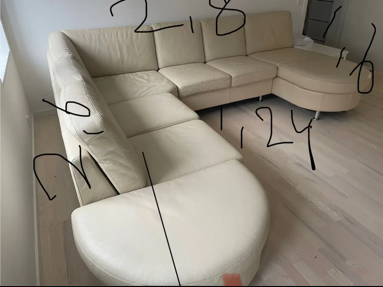 Billede 3 - Sofa, hjørne sofa, læder sofa 