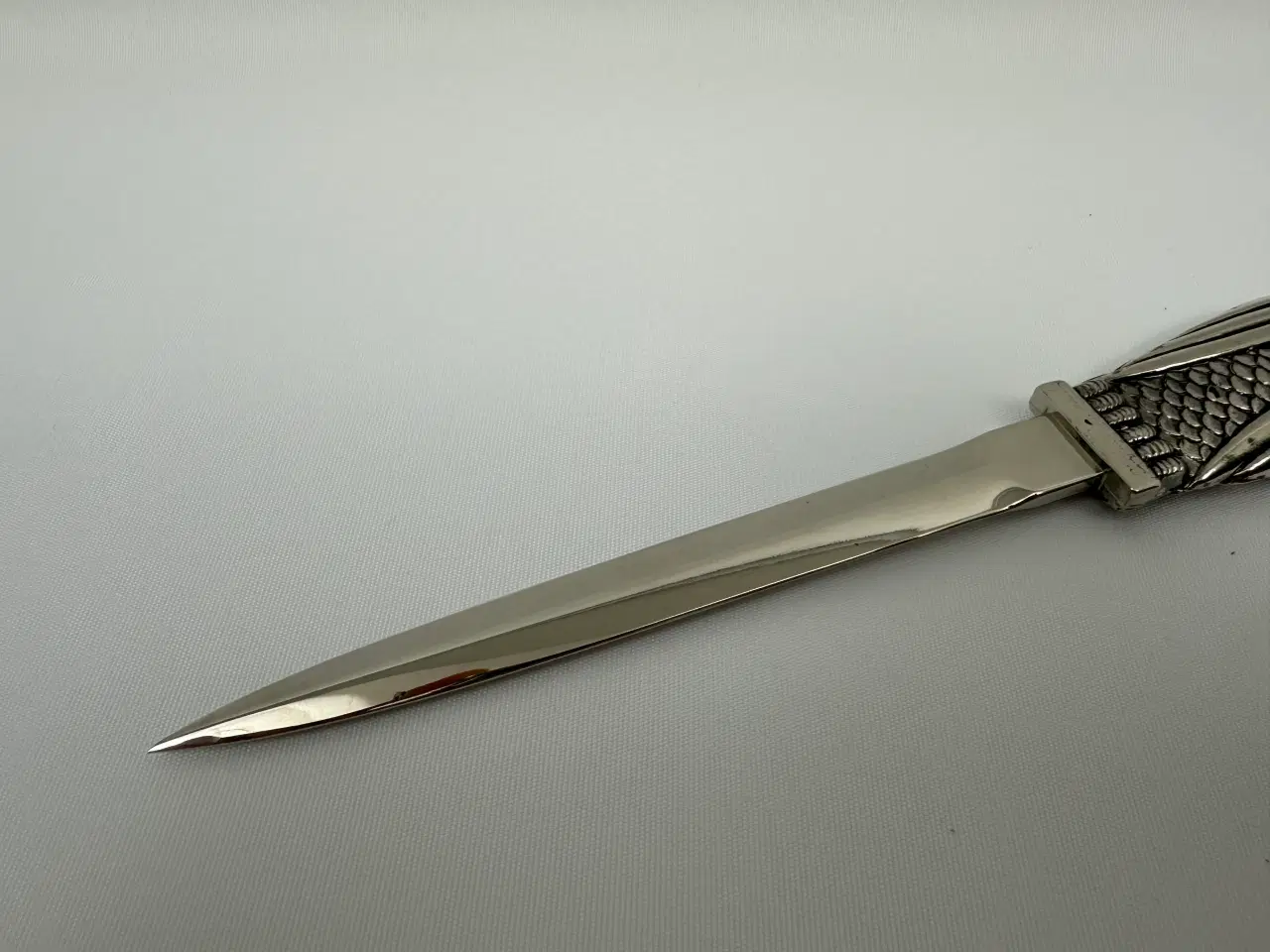 Billede 5 - Vintage brevåbner / brevkniv i stål m. ugle