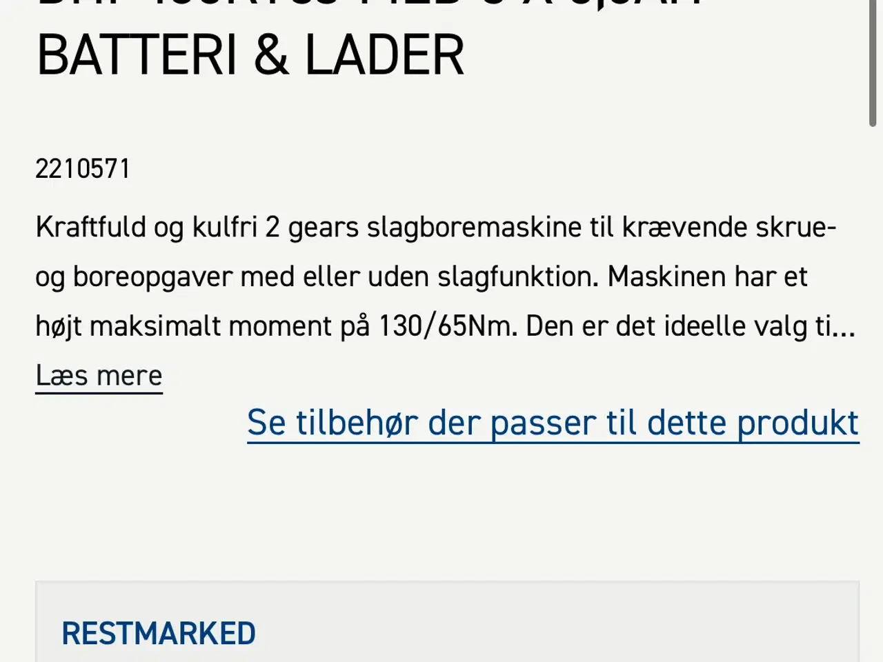 Billede 3 - Makita 18v slagboremaskine 