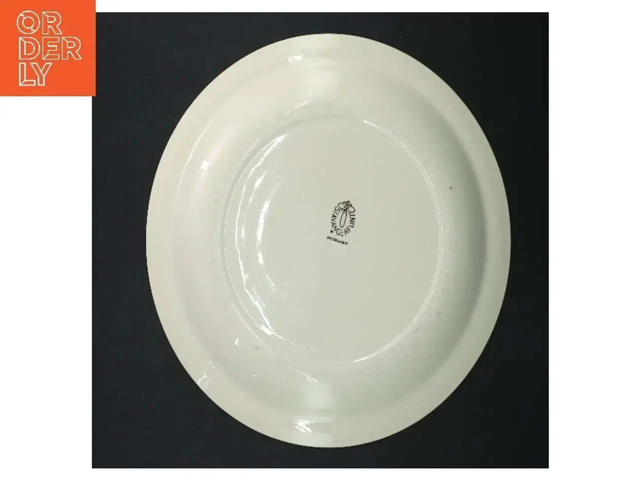 Billede 3 - Tre dybe tallerkener med mønster fra Stavangerflint (str. 3 styk, ø 21-24 cm)