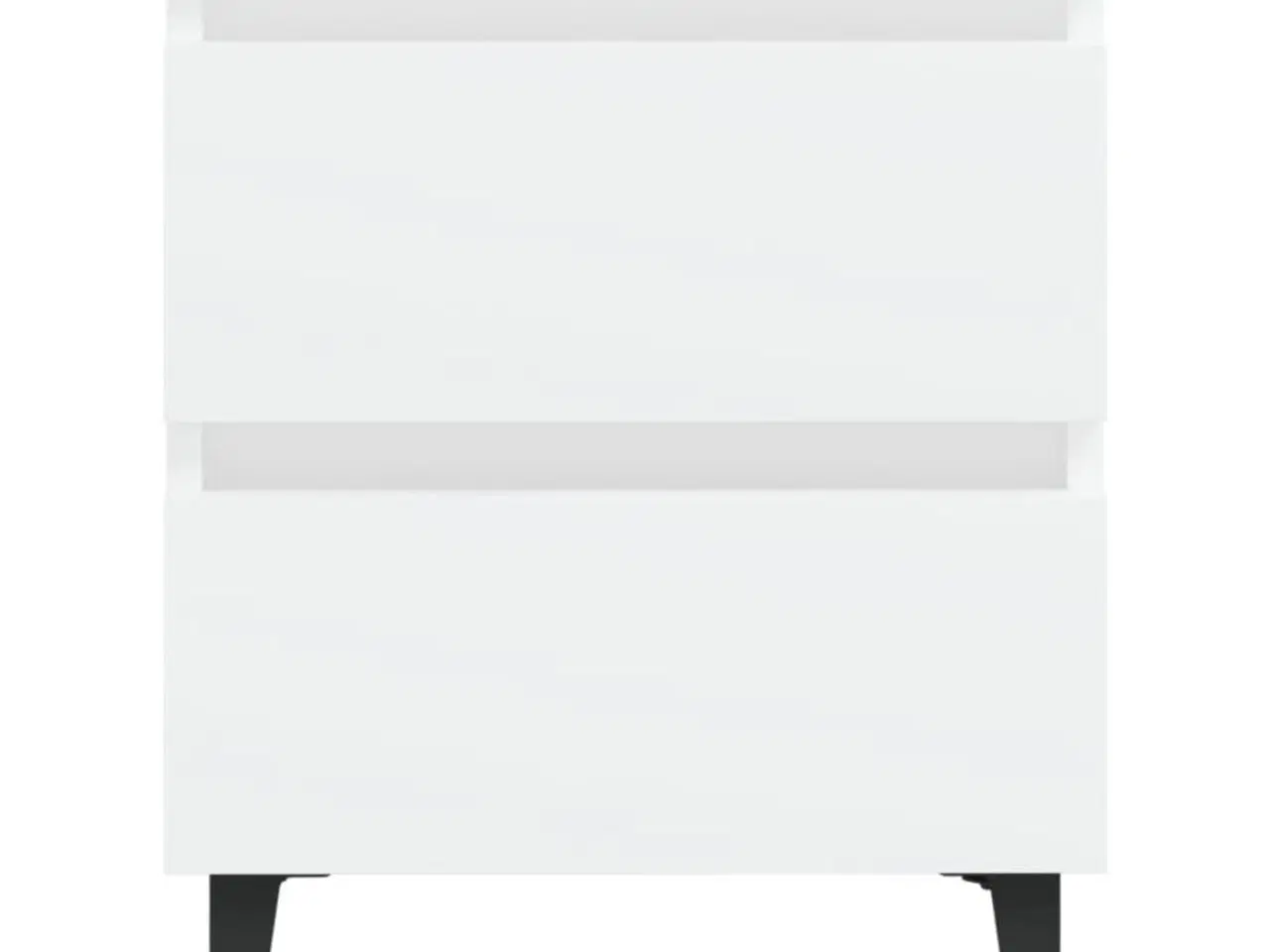 Billede 5 - Sengeborde 2 stk. 40x35x50 cm konstrueret træ hvid