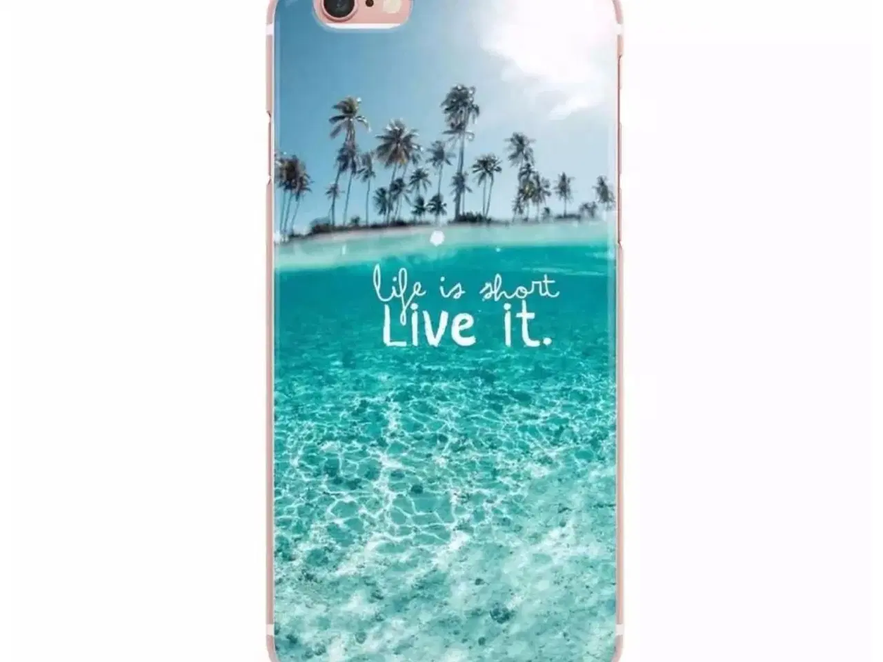Billede 6 - Silikone cover med hav og palmer iPhone 