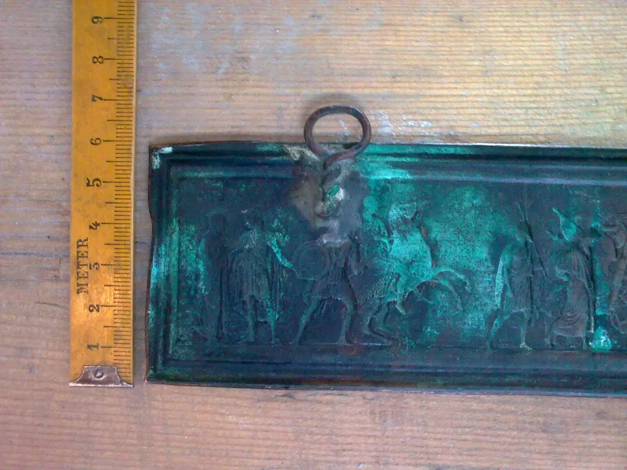 Billede 4 - Kobber relief m krigs elefant i frise