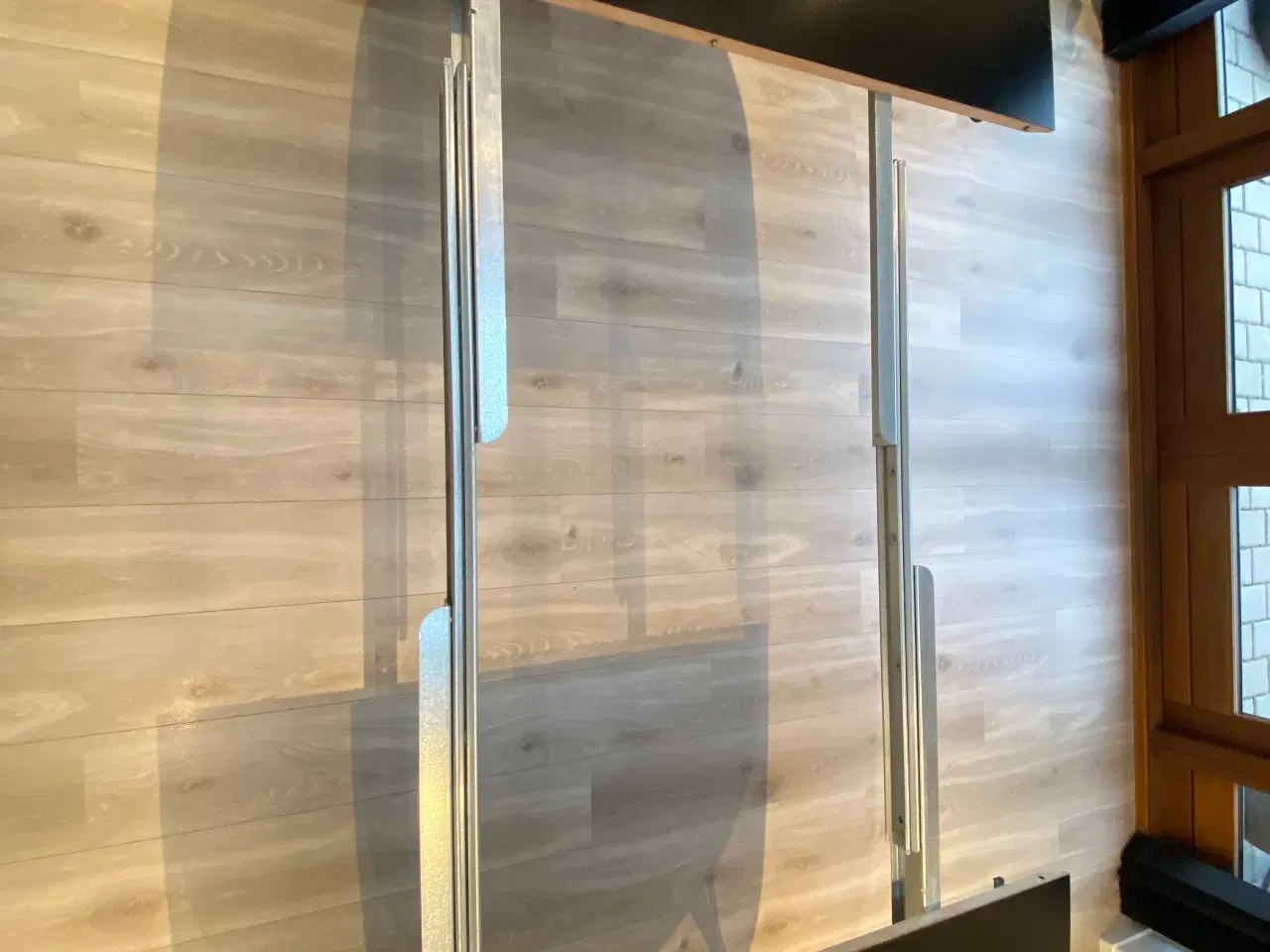 Billede 3 - Spisebord sort med 2 udtræks plader,  Chrom Ben