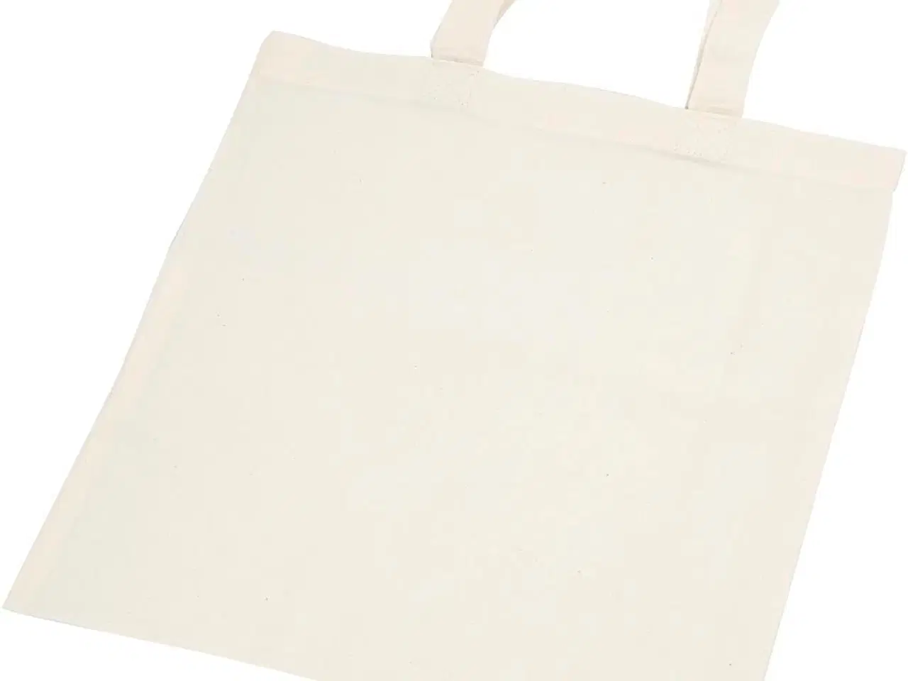 Billede 1 - Lys Natur Mulepose i 100% Bomuld, 30x33 cm