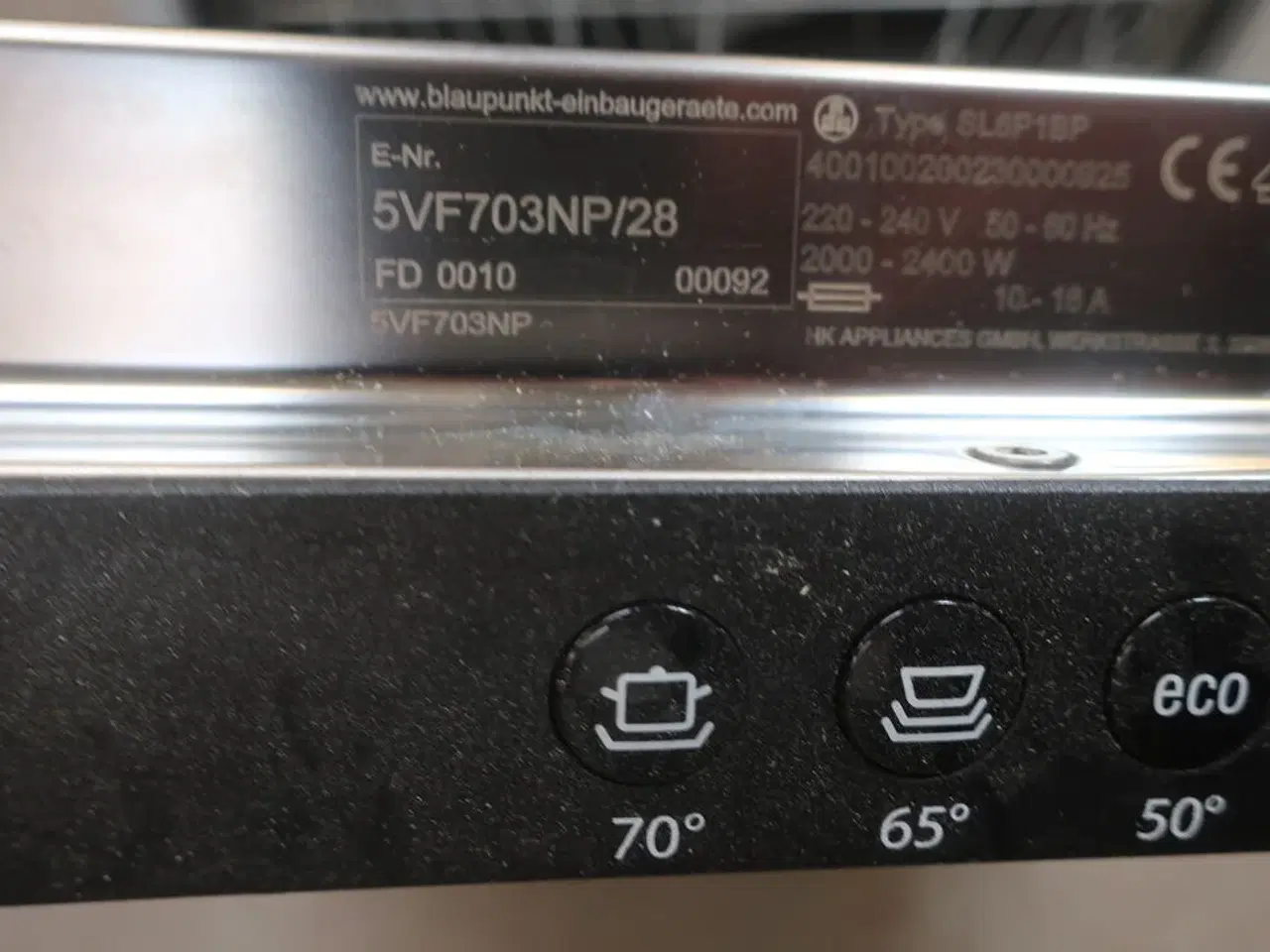 Billede 5 - Integreret opvaskemaskine BLAUPUNKT 5VF703NP/28