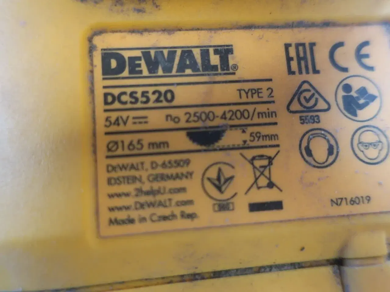 Billede 4 - Dyksav DEWALT DCS520