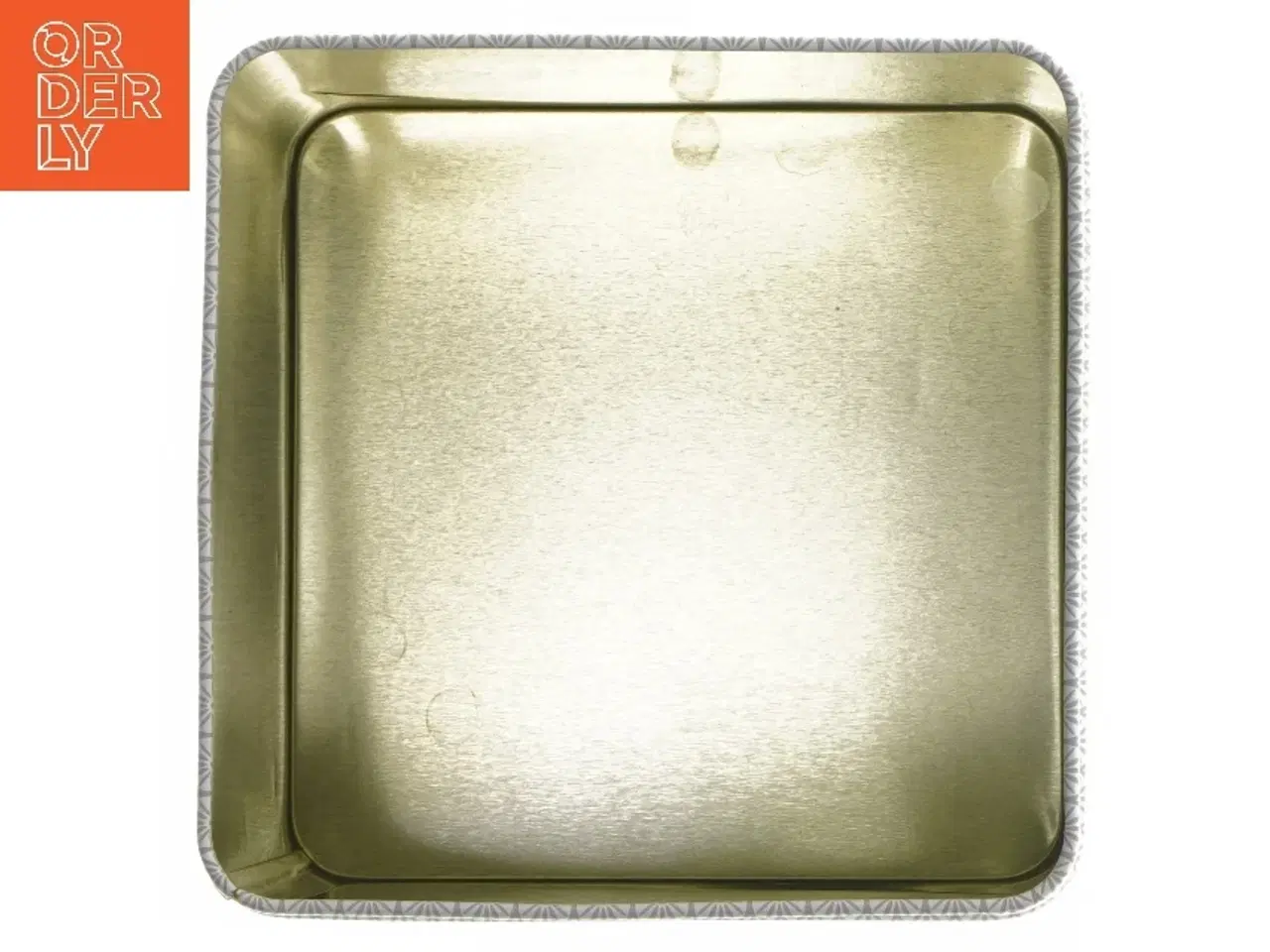 Billede 3 - Dekorativ metalboks med blomsterdesign (str. 16x15x15 cm)