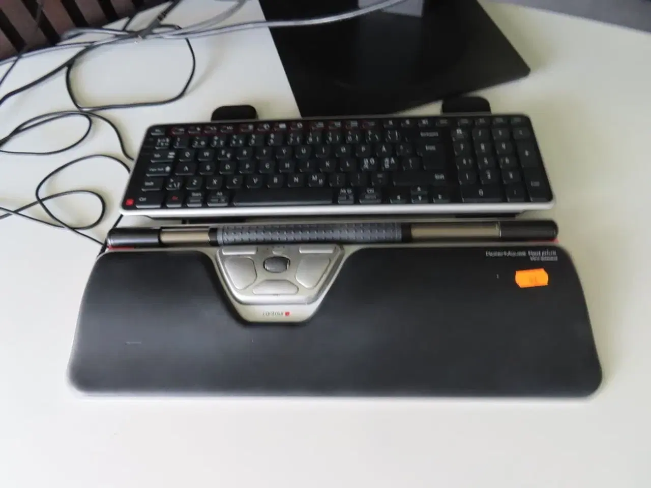 Billede 7 - 34" curvet monitor, PHILIPS 346B1C, tastatur og rullemus
