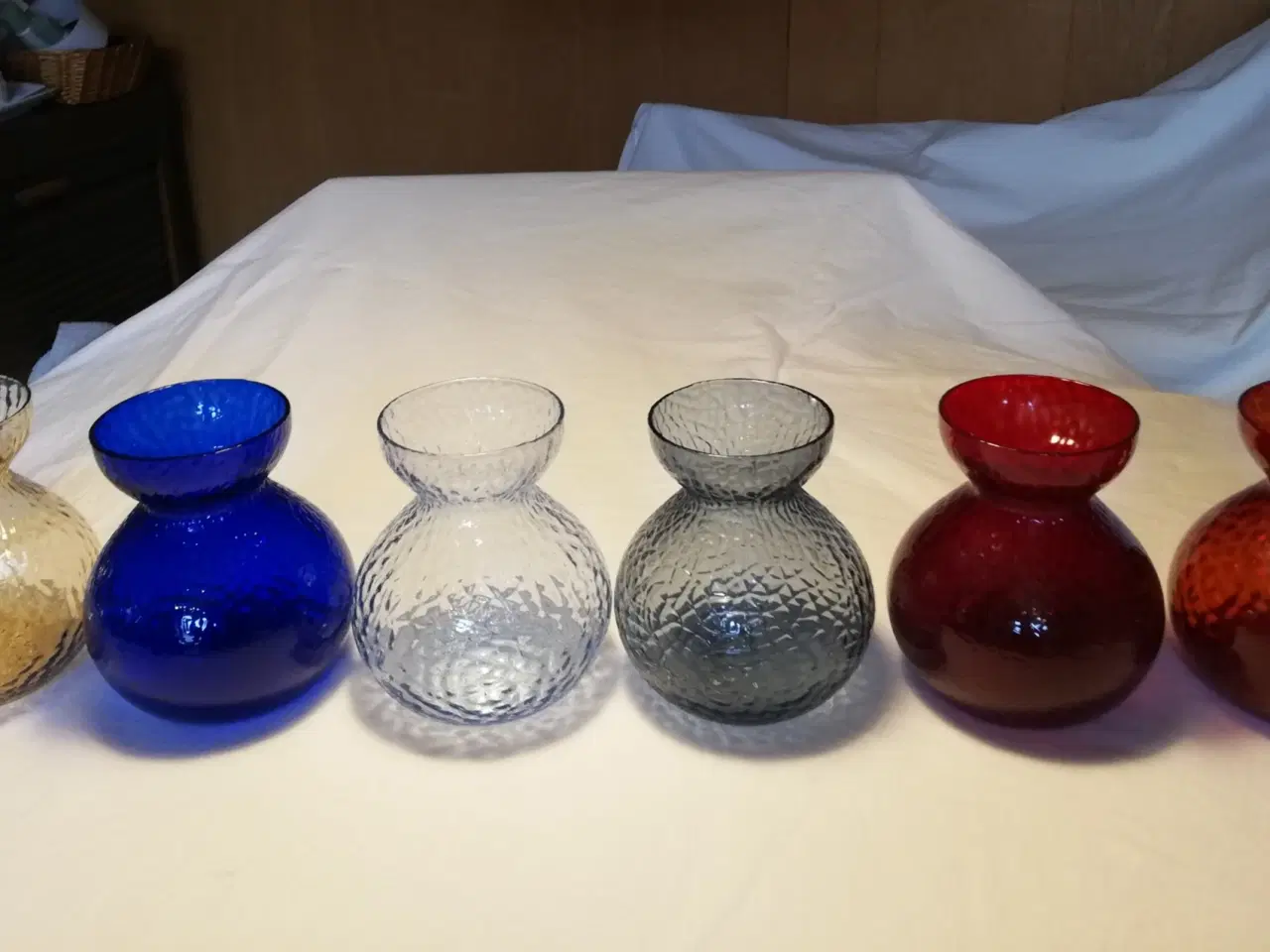 Billede 1 - Hyacintglas runde hamret fra Kastrup/Fyens Glasvær