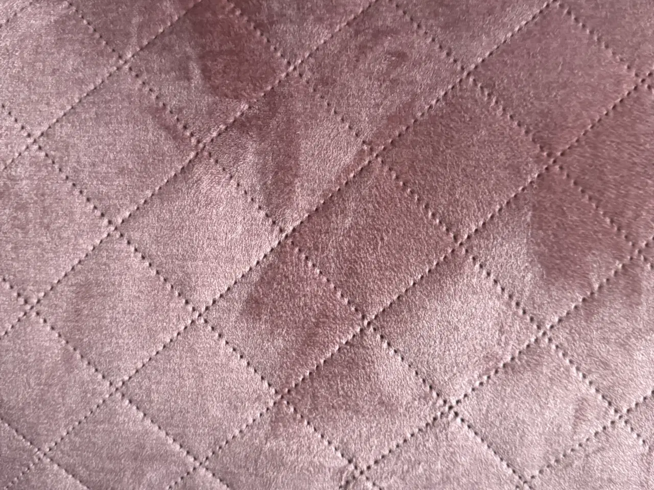 Billede 1 - Ottoman/Puf i velourstof rosa Ø75 centimeter x40 c