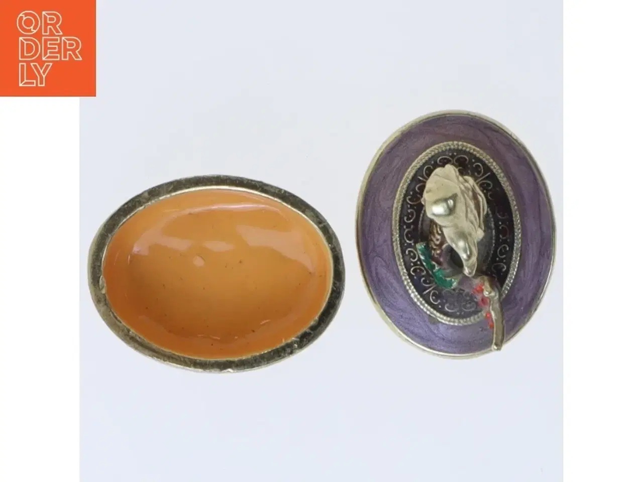 Billede 2 - Lille smykkeæske med havfrue (str. 4,5 cm)