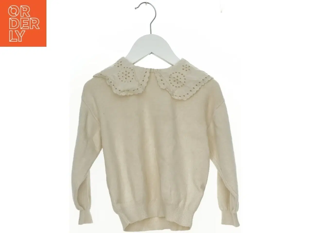 Billede 2 - Strik Bluse fra Zara med blonde krave (str. 110 cm)