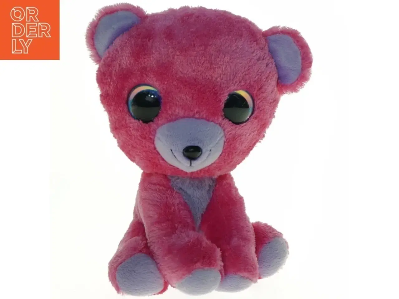 Billede 1 - Lyserød bamse (str. 25 x 17 cm)