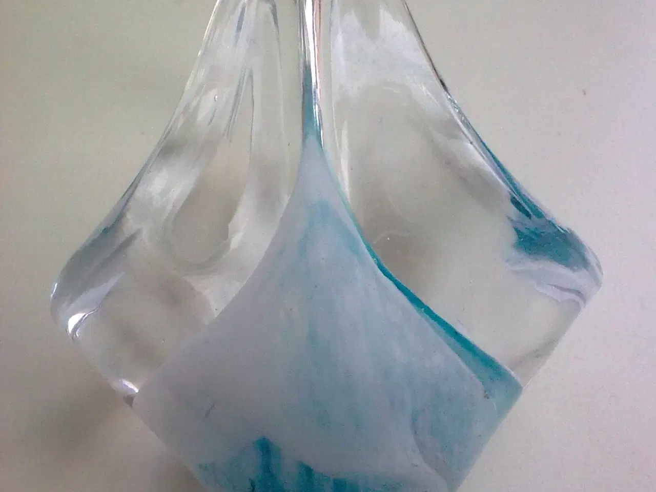 Billede 9 - Bornholm håndlavet glasvase Snogebæk glaspusteri