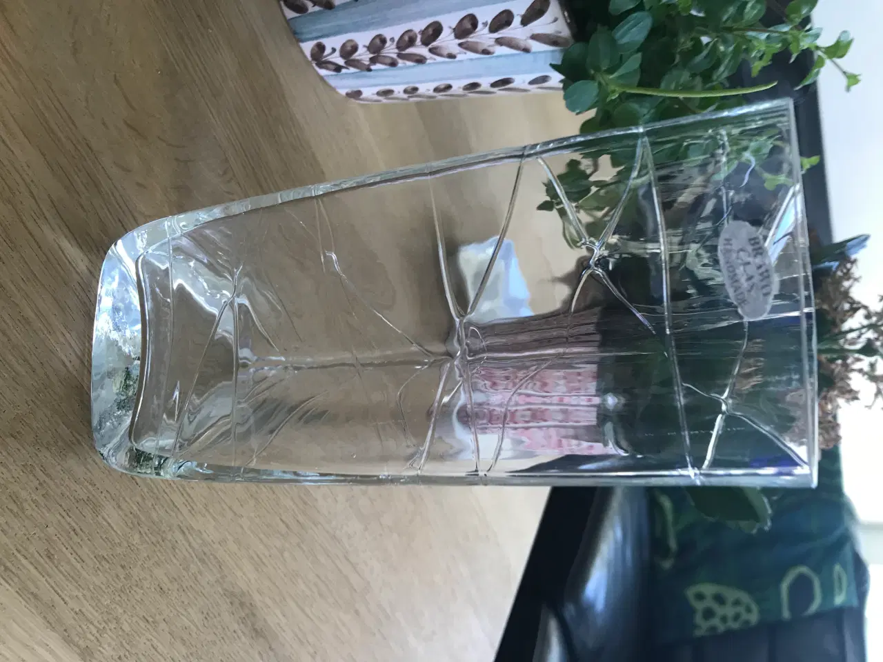 Billede 3 - Vase med snor - trekantet - Brawo Glas, Handmade