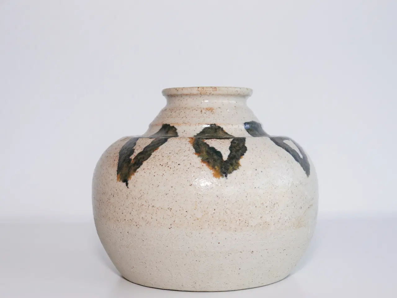 Billede 6 - Keramik vase med dekor signeret af R. Dahlström