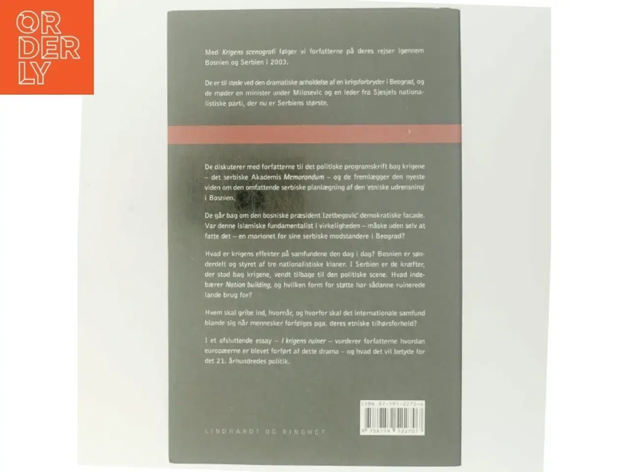 Billede 3 - Krigens scenografi : nye rejser i Bosnien og Serbien (Bog)