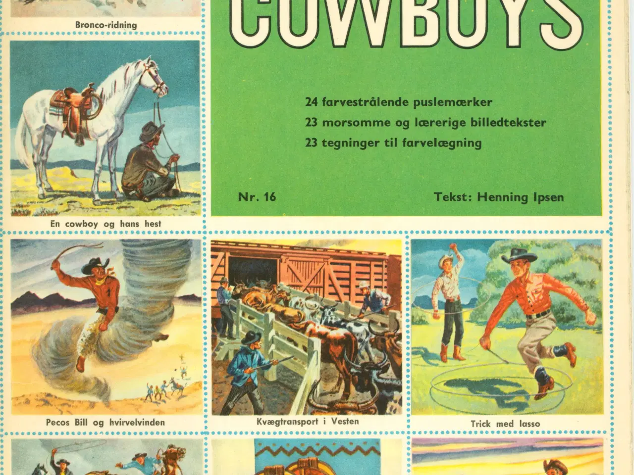 Billede 1 - Cowboys. Fremads Puslebøger