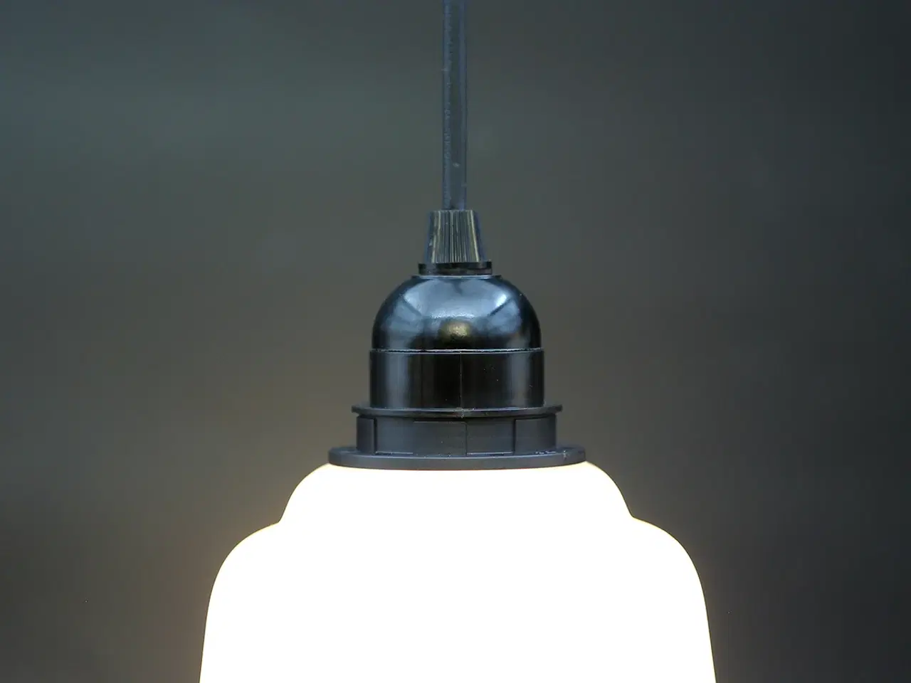 Billede 7 - Opal glasskærm fra 1950–60’erne genanvendt som pen