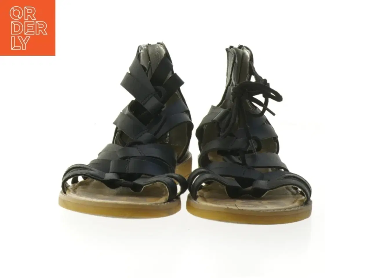 Billede 3 - Sorte sandaler med remme og lynlås fra Primigi (str. 36 )