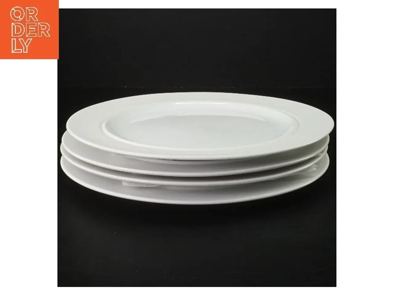 Billede 1 - 4 Hvide tallerkener fra Eva Trio (str. 4 styk, ø 25,5 cm)