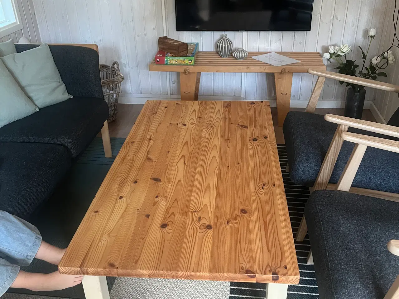 Billede 4 - 3 + 2 pers. sofasæt og sofabord 