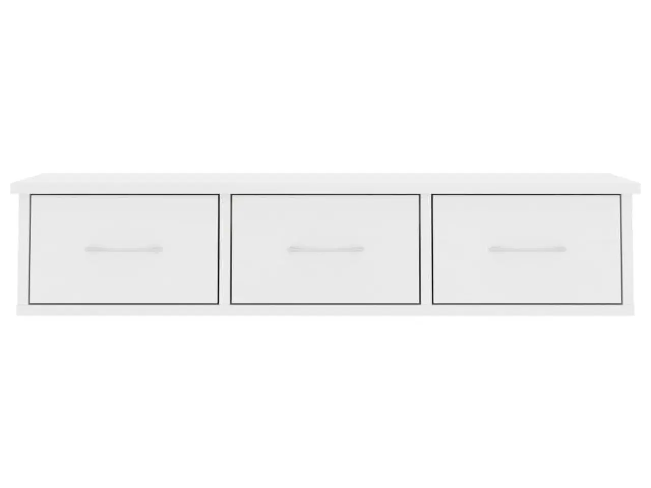 Billede 4 - Vægskab med skuffer 88x26x18,5 cm konstrueret træ hvid