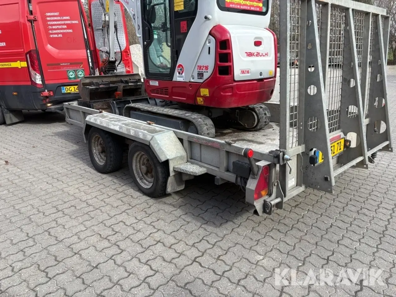 Billede 12 - Entreprenørpakke Iveco Daily 3.0 med servicevogn minigraver maskintrailer
