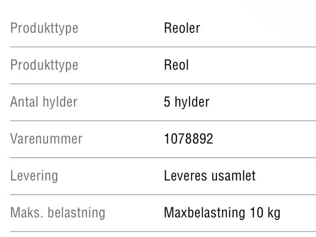 Billede 4 - Bondi reol i sort fra Ilva