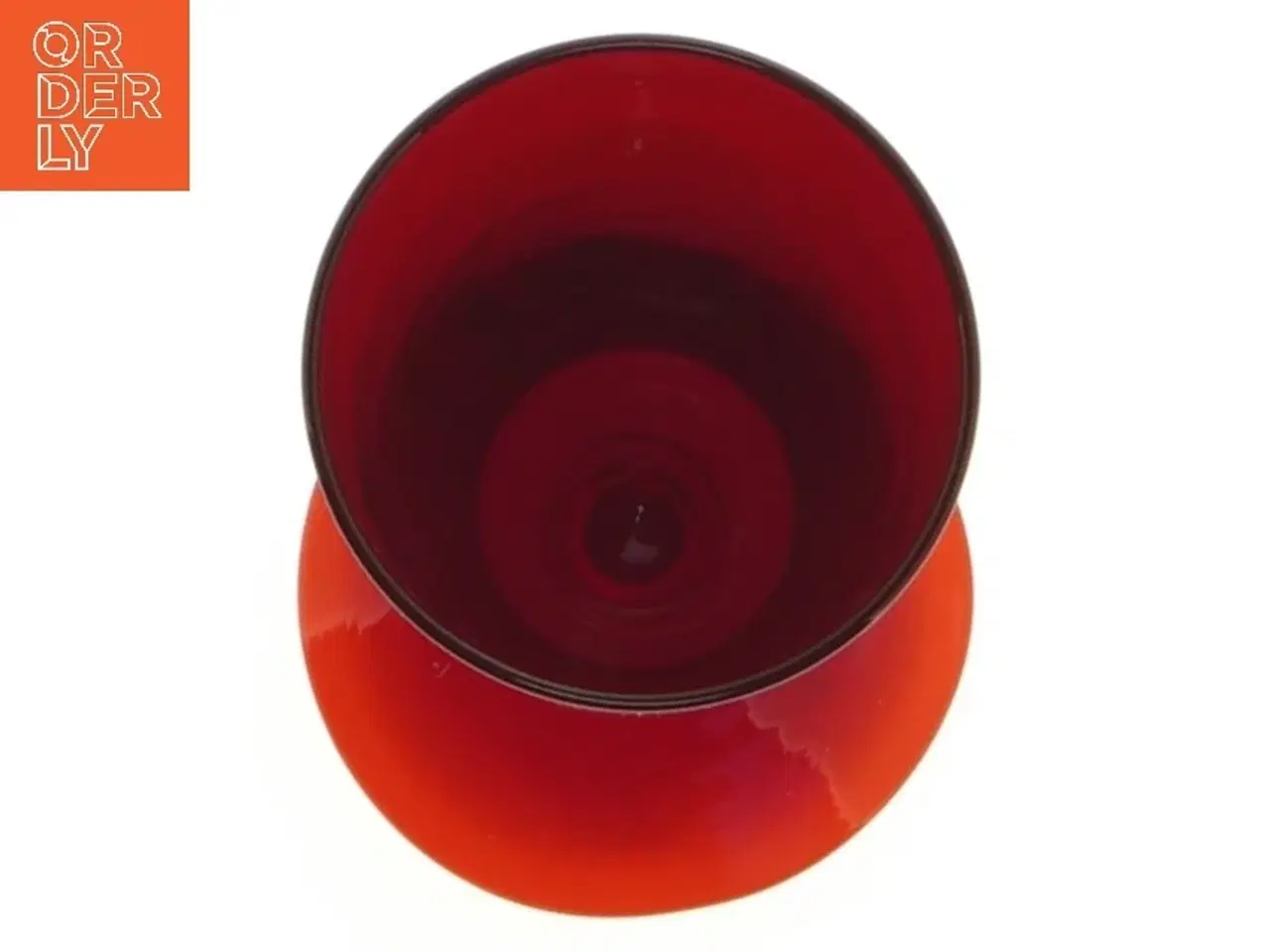 Billede 6 - Rødt champagne glas (str. 18 cm)