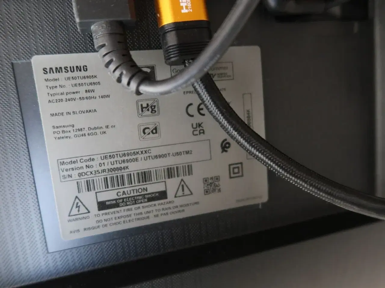 Billede 2 - Fjernsyn SAMSUNG UE50TU6905K på stander med soundbar