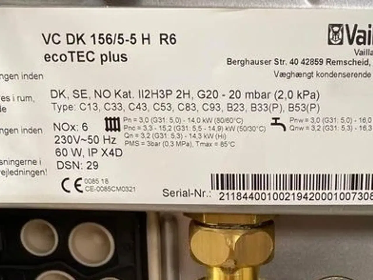 Billede 3 - Vaillant eco TEC plus gaskedel årg.2020