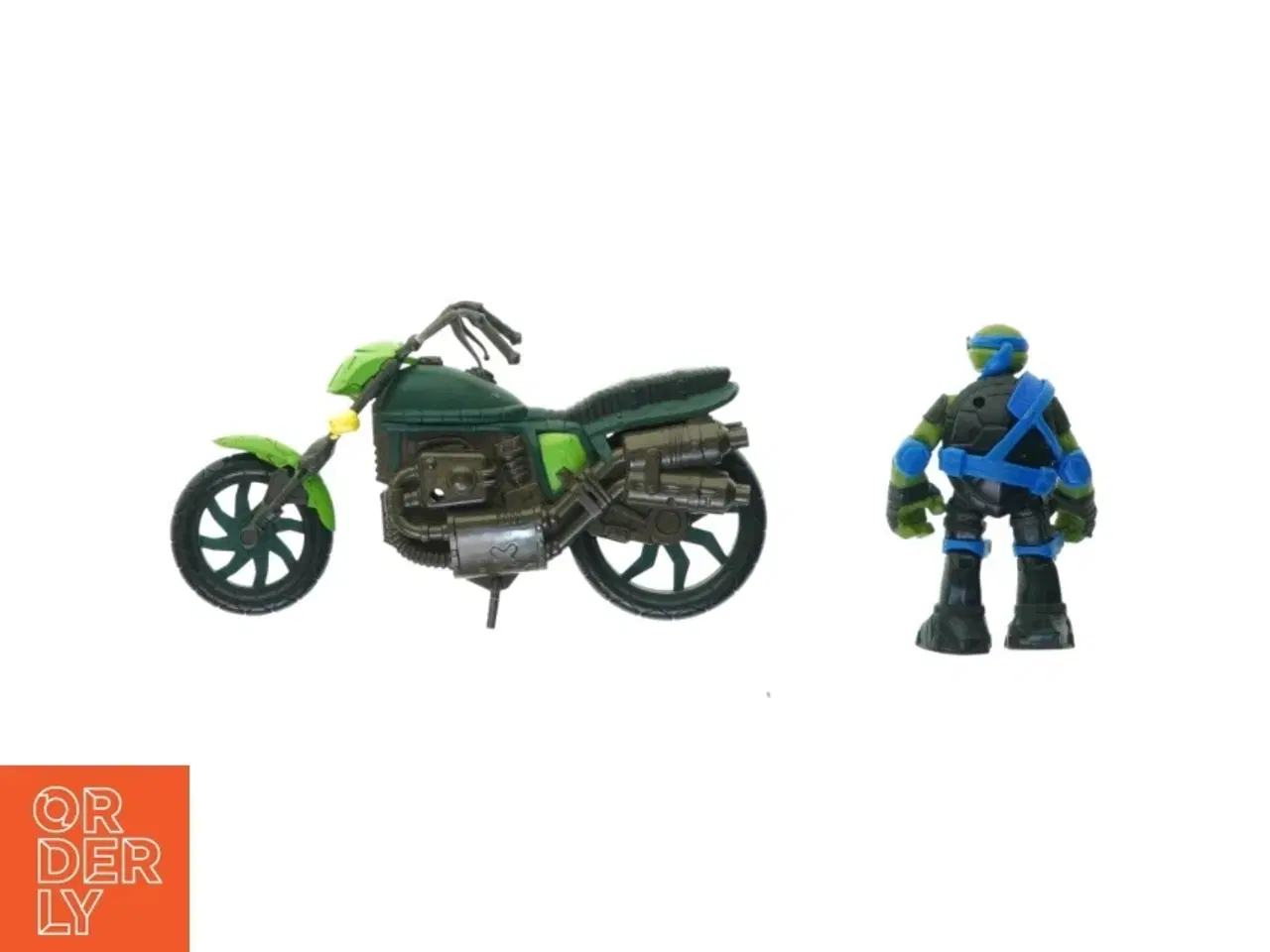 Billede 2 - Teenage mutant ninja turtle med motorcykel fra Viacom (str. 10 cm 20 x 10 cm)