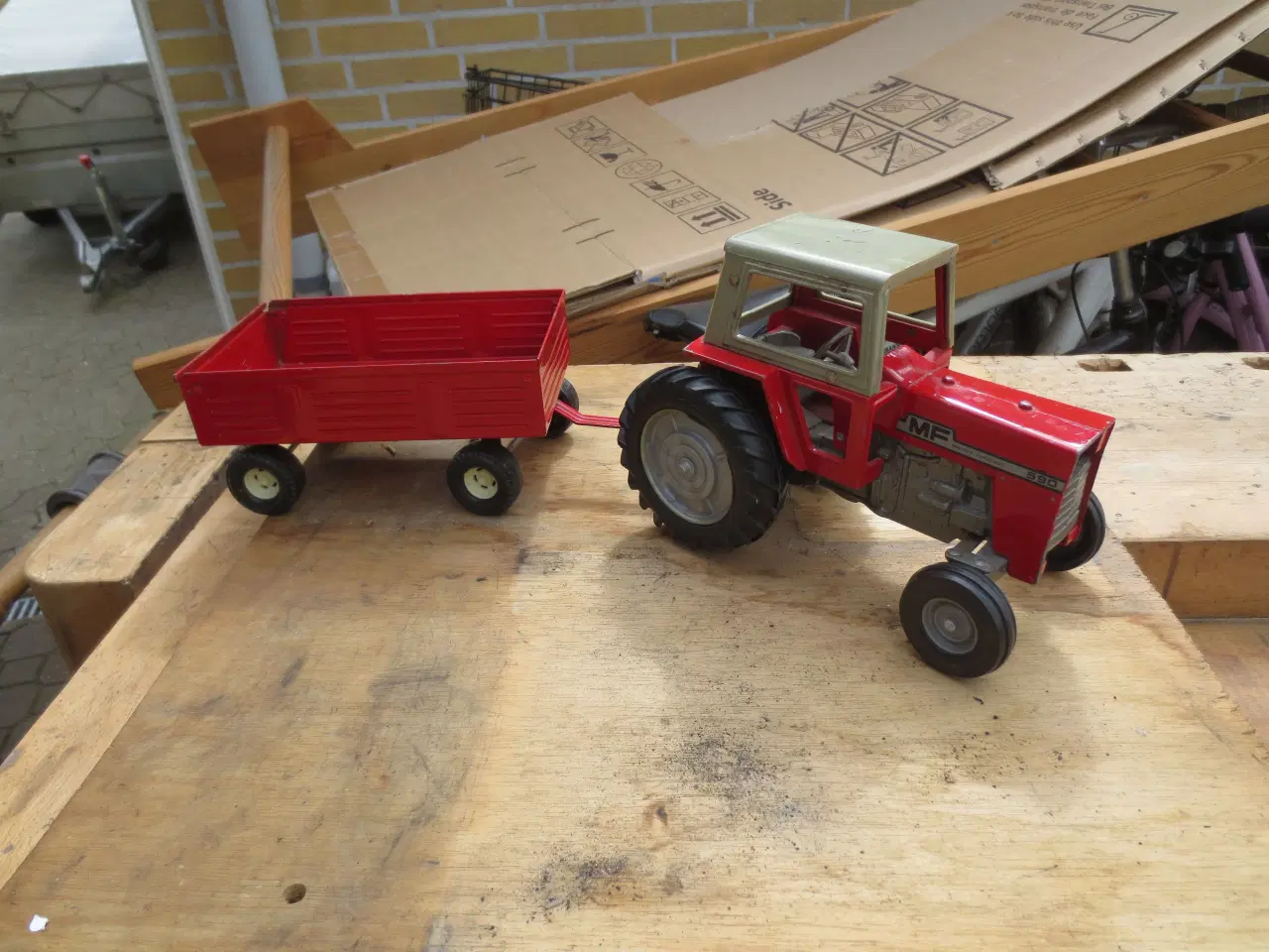 Billede 3 - 1 stk Massey Ferguson 590 og vogn